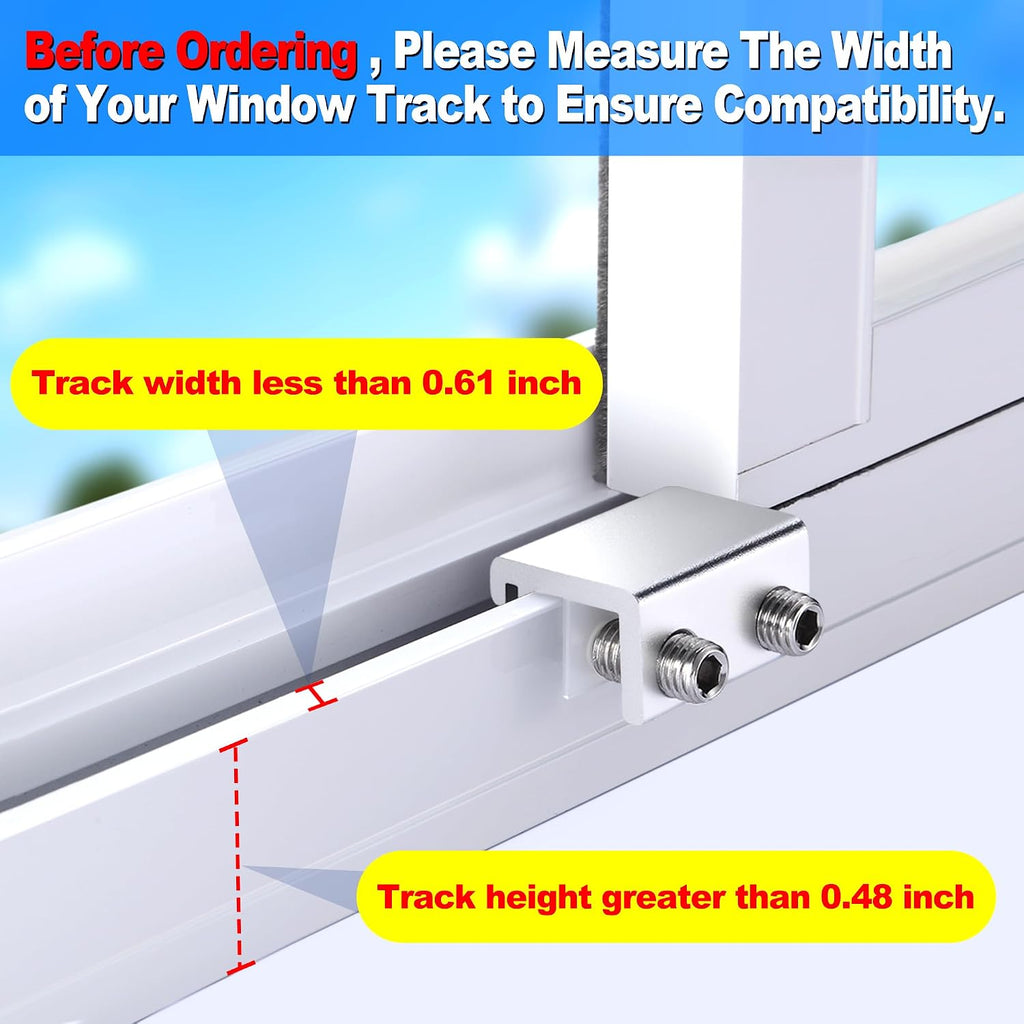 Sliding Window Locks with Key，6 Sets for Horizontal Vertica Window