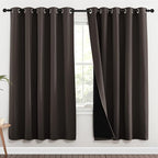 NICETOWN 100% Blackout Window Curtain Panels, 2 Pieces, 62-inch Wide Per Panel by NICETOWN
