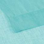 DWCN Aqua Sheer Curtains 63 Inch Long for Living Room Rod Pocket 2 Panels
