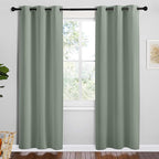 NICETOWN Greyish Green Room Darkening Curtains by NICETOWN