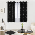 Deconovo Black Out Curtains for Kitchen, 42 x 54 Inch Length 2 Panels Set by Deconovo