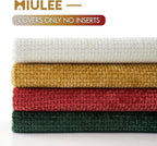 MIULEE Christmas Pack of 4 Couch Throw Pillow Covers 18x18 Inch Christmas - Image 9