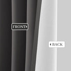 Yakamok Room Darkening 100% Blackout Curtains Grommet Window Treatments - Image 9