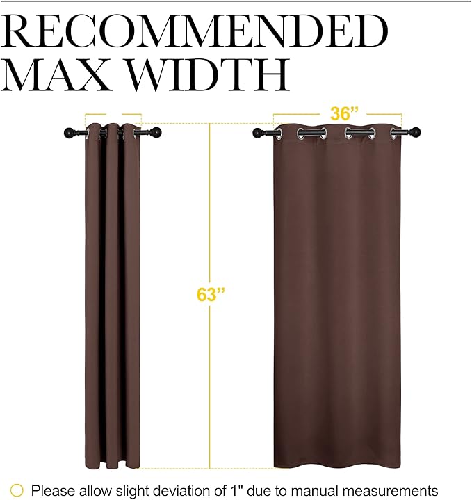 NICETOWN Nursery Essential Thermal Insulated Solid Grommet Top Blackout Curtains - Image 6