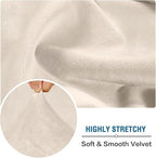H.VERSAILTEX Velvet Stretch Individual Cushion Cover Plush Cushion Slipcover - Image 3
