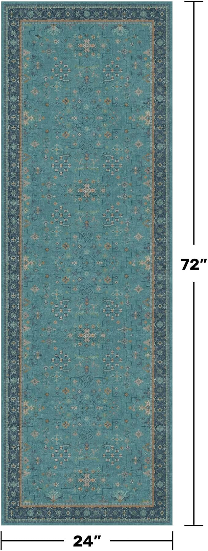 Hazo Haus Boho 2x6 Non Slip Kitchen Rug Runner - Image 2