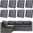 8Pcs Outdoor Cushion Covers, Patio Cushion Covers, Stretch Elastic Slipcovers by dreahoteztil