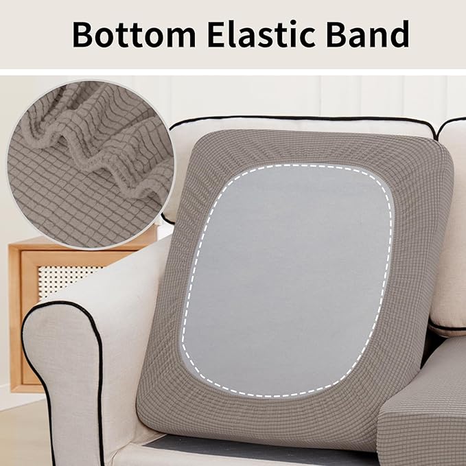 Easy-Going Stretch Individual Chair Couch Cushion Cover Sofa Cushion Furniture - Image 4