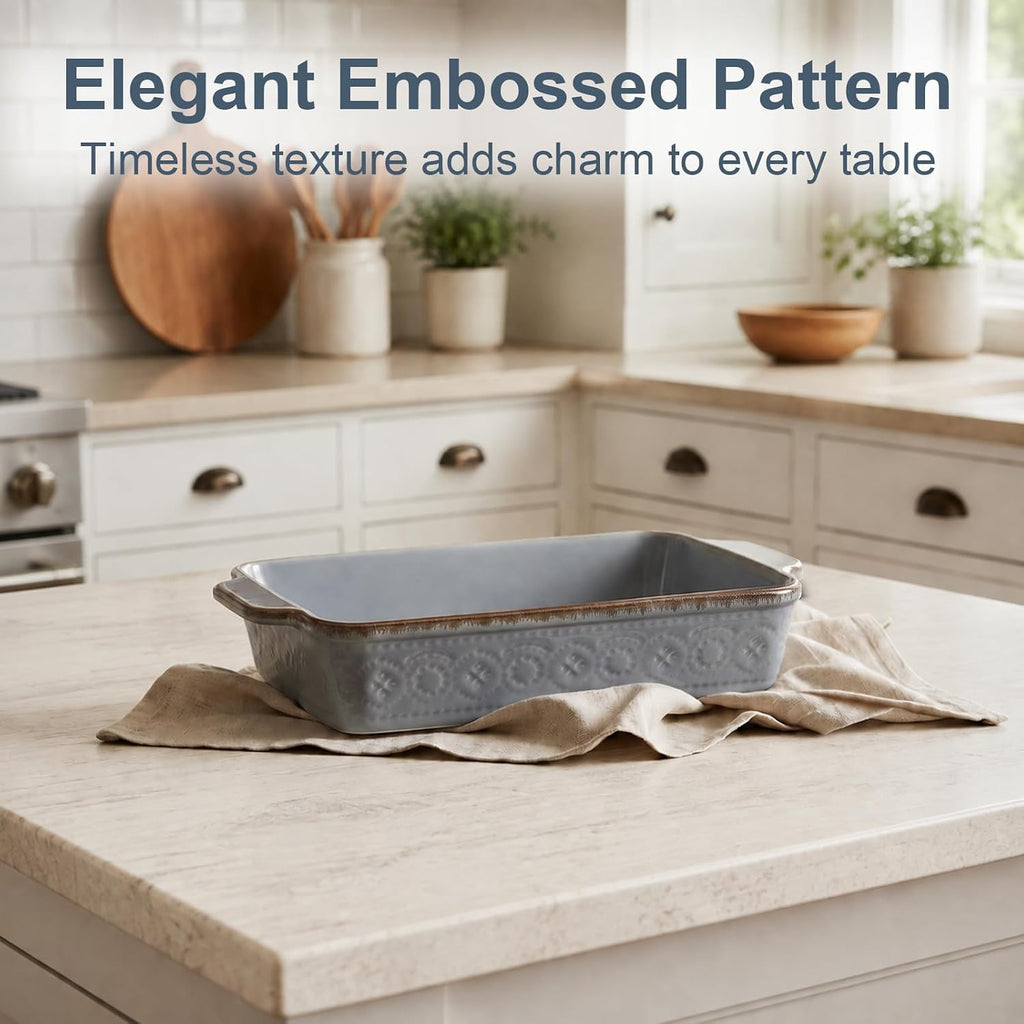 ONEMORE Casserole Dishes, Ceramic Baking Dishes, Lasagna Pans for Baking