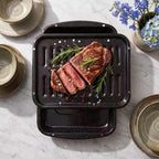 Broiler Pan & Roasting Rack Set Griddle Pan,Oven Safe Tray with Slotted Rack Grill Pan for Healthy Oven Meals Heat Resistant PFOA & PTFE Free Dishwasher Safe