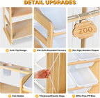 3-in-1 Toy Storage Organizer with Bookshelf (Extra Large 81")