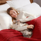 Whale Flotilla King Size Fuzzy Fleece Blanket - Image 3