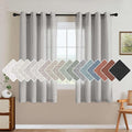 H.VERSAILTEX 63 inch Linen Semi Sheer Curtains by HVERSAILTEX