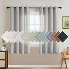 H.VERSAILTEX 63 inch Linen Semi Sheer Curtains by HVERSAILTEX
