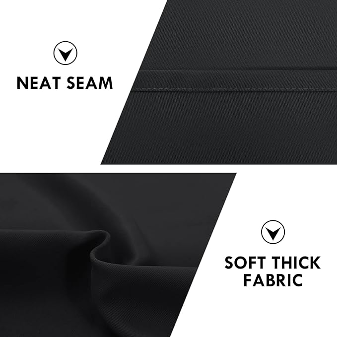 DWCN Black Short Blackout Curtains - Image 5