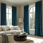 MIULEE Blue Velvet Curtains 96 inches 2 Panels - Image 7
