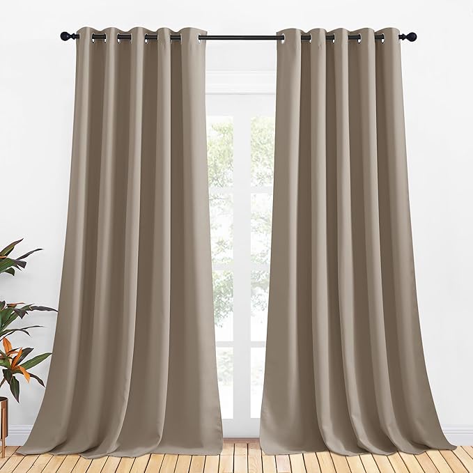NICETOWN Bedroom Curtains Blackout Drapery Panels, 2 Panels, 70 x 108 inches by NICETOWN