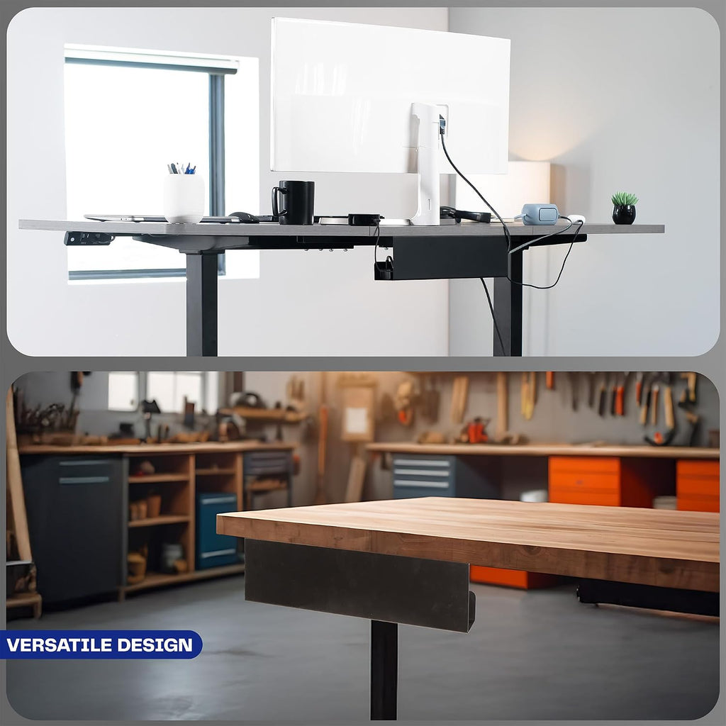 VIVO Extra Deep Under Desk Cable Management Tray, 16.5", Holds 11 lbs
