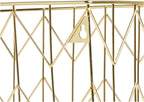 U Brands Hanging File Desk Organizer, Wire Metal, Gold Finish, 8.5" x 11'