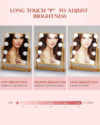 BWLLNI Lighted Makeup Mirror, Gold Vanity Mirror with Lights,9 LED Bulbs