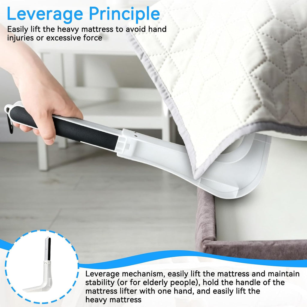 Mattress Lifter, Bed Maker Tool Sheet Tucker Tool Mattress Lifter Wedge Bed Accessories Foldable Plastic for Changing Sheets