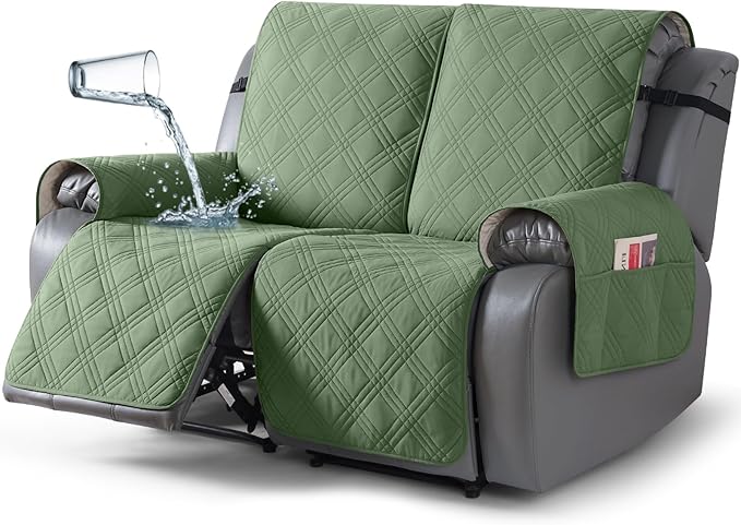 TAOCOCO 100% Waterproof Loveseat Recliner Covers 2 Seater, Split Loveseat Covers by TAOCOCO