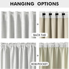MIULEE 100% Blackout Linen Curtains - Image 5