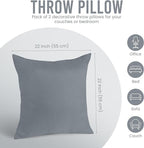 Utopia Bedding 22x22 Pillow Inserts, Sofa & Couch – Soft, Supportive & Fluffy - Image 6
