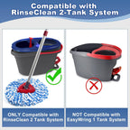 9PCS Mop Heads for O-Cedar RinseClean 2 Tank Spin Mop System