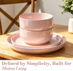 Umite Chef Ceramic Dinnerware Set for 4, 12-Piece Plates and Bowls Set
