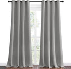 NICETOWN Silver Grey Room Darkening Curtain Panels 90" Long - Image 2