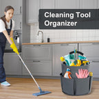 Cleaning Caddy with Handle, Cleaning Supplies Organizer Collapsible Bucket