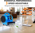 Air Mover 1/4 HP 1000 CFM Portable Blower Fan Carpet Dryer, Floor Dryer Fan