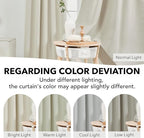 Deconovo Blackout Curtains, Thermal Insulated, W42 x L72 2 Panels, Back Tab - Image 4
