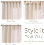 jinchan Evelyn Embroidered Linen Curtains - Image 8