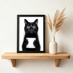 Framed Funny Bathroom Wall Art