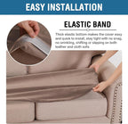 H.VERSAILTEX Velvet Stretch Individual Couch Cushion Cover Plush Cushion - Image 4