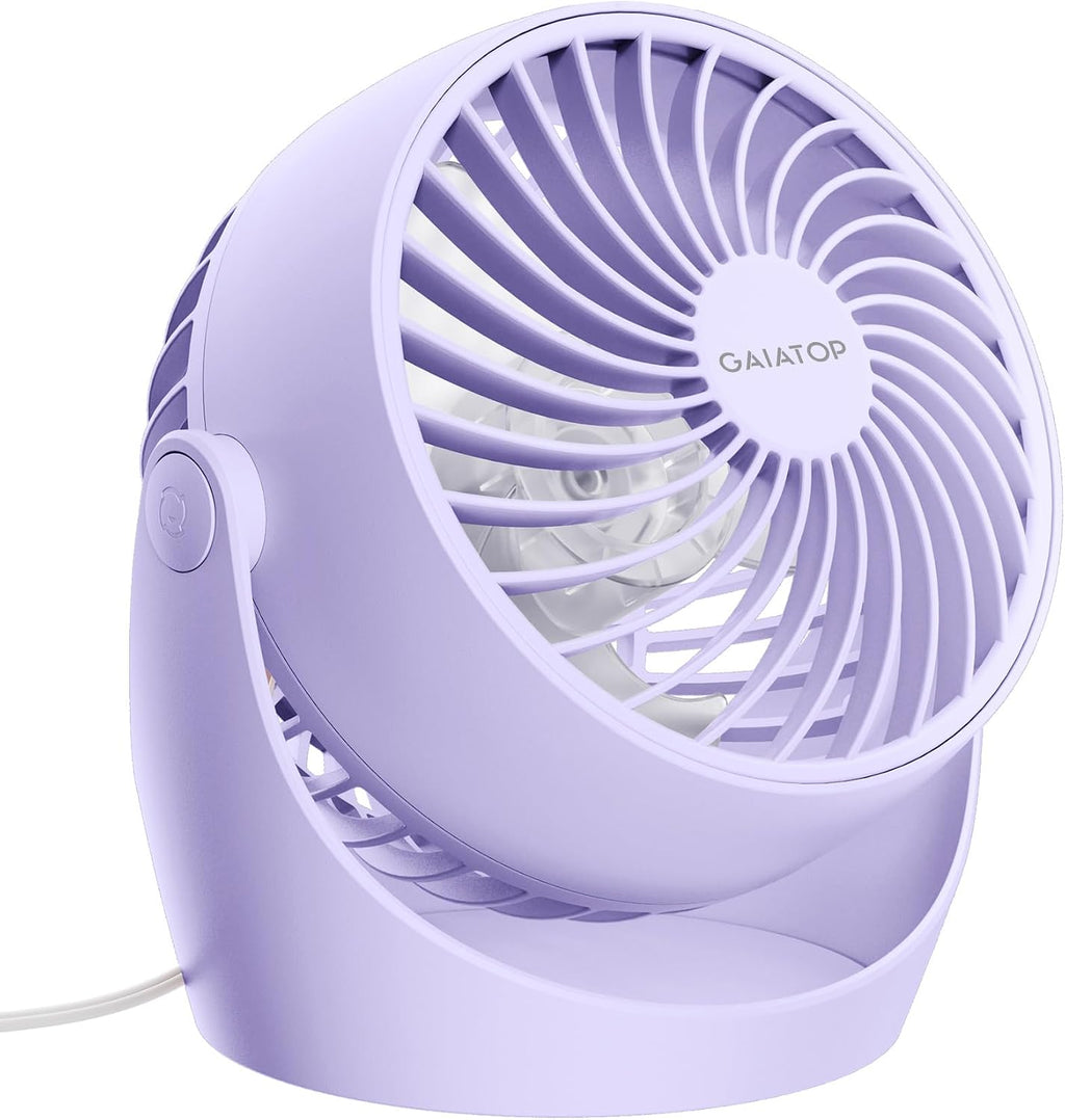 Gaiatop Desk Fan, 5-Inch Portable Electric Table Desktop Air Circulator Fan