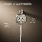 Kohler R34308-G-BN Tellin™ Five-function handshower, 1.75 gpm, Vibrant Brushed Nickel