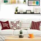 YCOLL Christmas Pillow Covers 20x20 Set of 4, Modern Sofa Throw Pillow Cover - Image 2