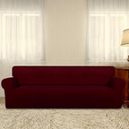 PureFit Super Stretch 4 Seater Sofa Slipcover – Spandex Non Slip Soft Couch - Image 2