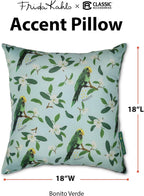 Frida Kahlo® + Classic Accessories® Accent Pillows, 2-Pack, 18 Inch, Bonito Verde