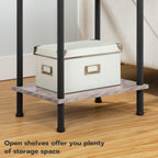 HOOBRO Side Table with Charging Station, Small End Table, Nightstand