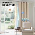 Joydeco Blackout Curtains 84 Inch Length 2 Panels Set, Thermal Insulated Long - Image 4
