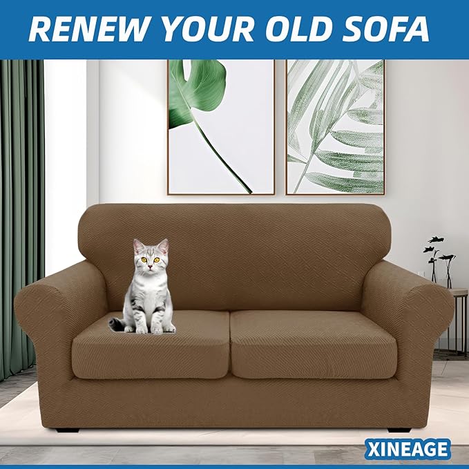 XINEAGE New 3 Pieces Couch Covers - Image 2