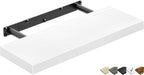 QEEIG Floating Shelf for Wall Small Shelf (White, Set of 1, 15.7" x 6.7")