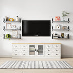 Floating Shelves, 24 In Bookshelves for Room Wall, Shelves on Wall (Grey)