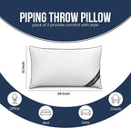 Utopia Bedding Throw Pillow Inserts, 12 x 20 Inches Decorative Indoor Pillows - Image 2