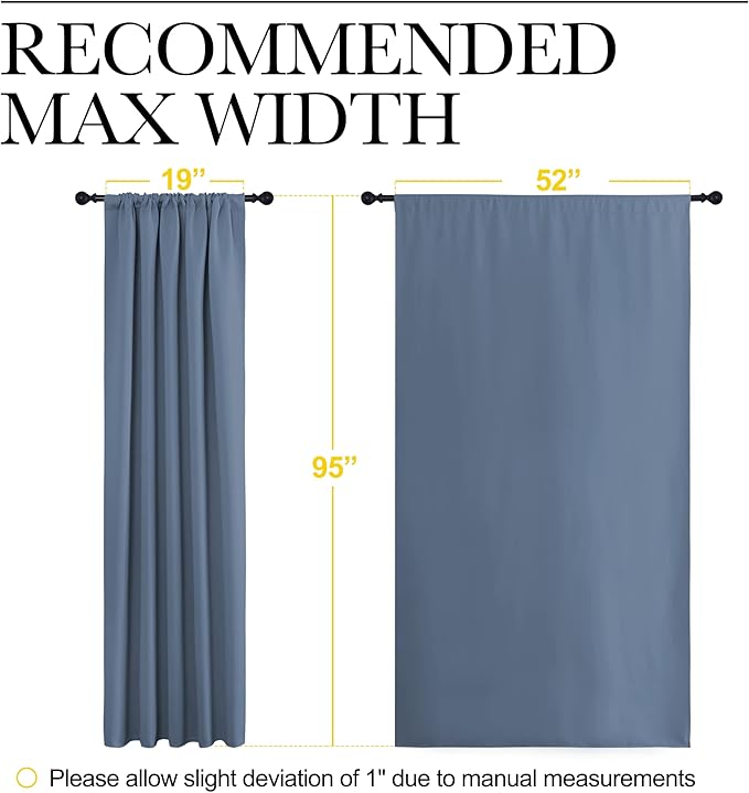NICETOWN Blackout Curtains Window Draperies - Image 7