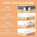 Bed Sheet Holders for Corners: Fitted Bed Sheet Holders with 4 Pack Twist-Cap Clips Keep Sheets Tight Heavy-Duty Grippers Quick Install